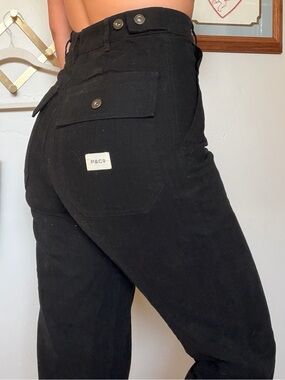 P&C Co. Super High-Waist Black Utility Pants